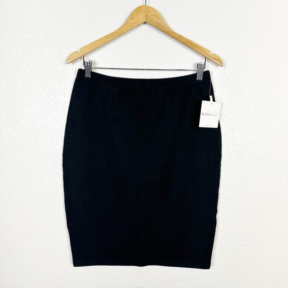 Beyond Yoga NWT Womens Spacedye Pencil Skirt in Black Grey Size Large - Picture 1 of 7